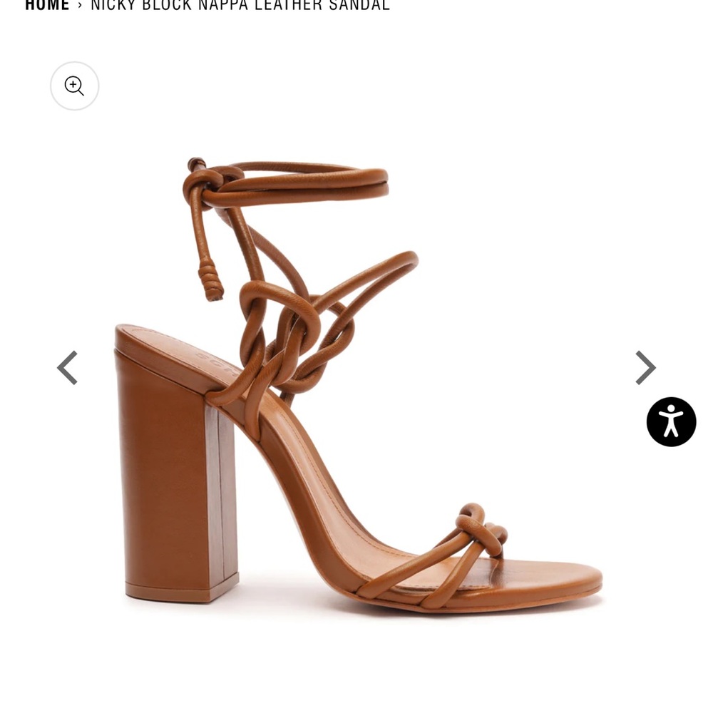 Nicky Block Nappa Leather Sandal